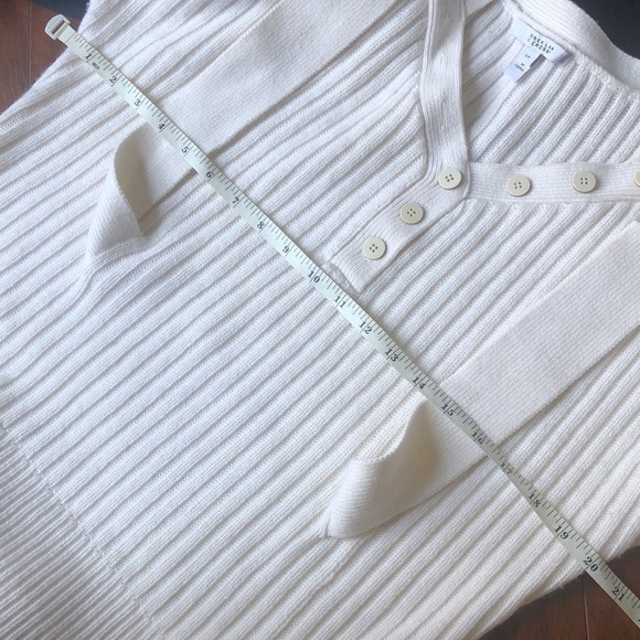 10 Crosby Derek Lam Knit Cold Shoulder Sweater - Picture 12 of 16